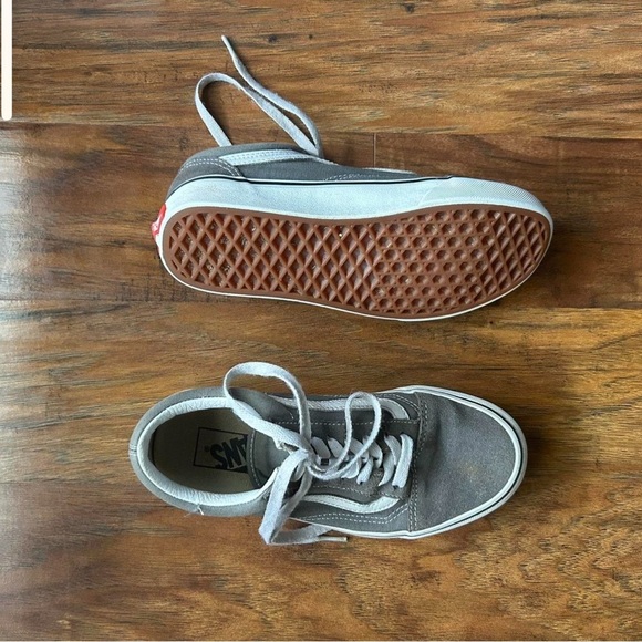 Vans Gray Old Skool Sneakers with White Accents - Picture 2 of 4